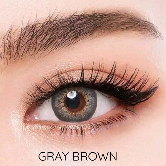 Pupilentes GRAY BROWN + estuche y accesorios