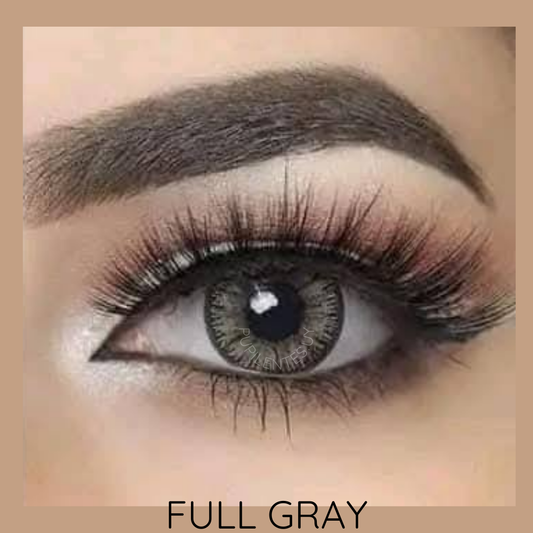 Pupilentes FULL GRAY + estuche y accesorios
