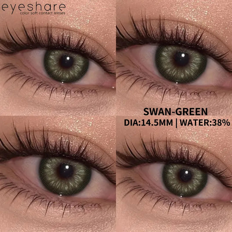 Pupilentes Swan Green - EyeShare Anuales + Estuche