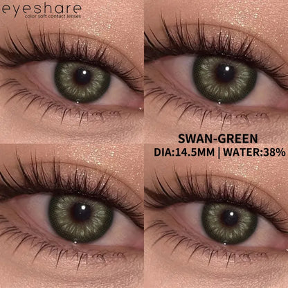 Pupilentes Swan Green - EyeShare Anuales + Estuche