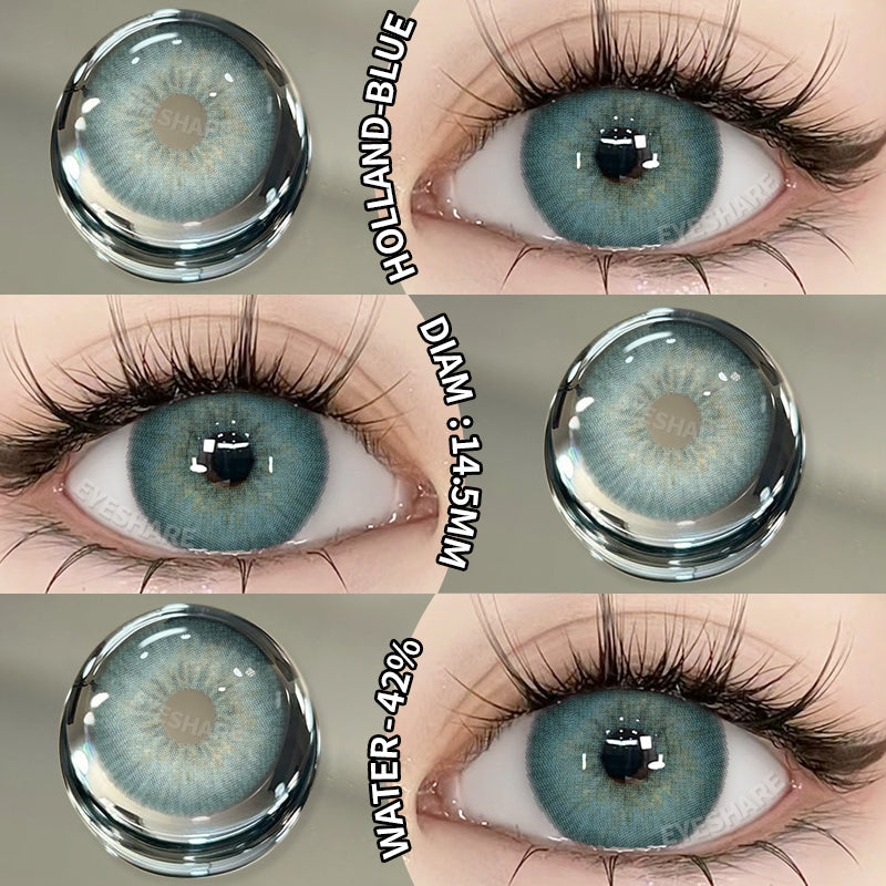 Pupilentes Holland Blue - EyeShare Anuales + Estuche