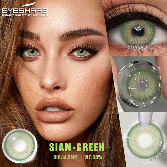 Pupilentes Siam Green - EyeShare Anuales + Estuche (Copia)