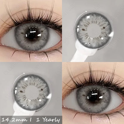 Pupilentes Blackspot Gray - EyeShare Anuales + Estuche