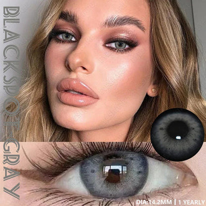 Pupilentes Blackspot Gray - EyeShare Anuales + Estuche