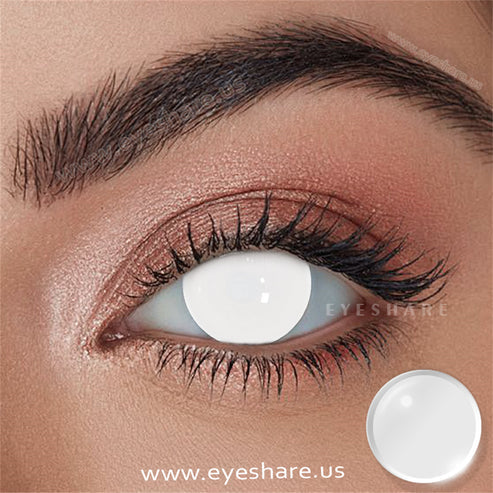 Pupilentes Blind White - EyeShare Anuales + Estuche