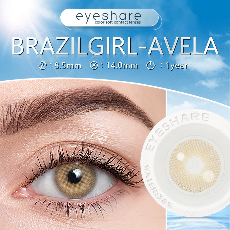 Pupilentes BrazilGirl Avela - EyeShare Anuales + Estuche