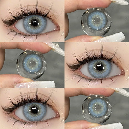 Pupilentes Iceland Blue - EyeShare Anuales + Estuche
