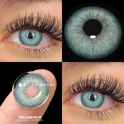 Pupilentes Holland Blue - EyeShare Anuales + Estuche