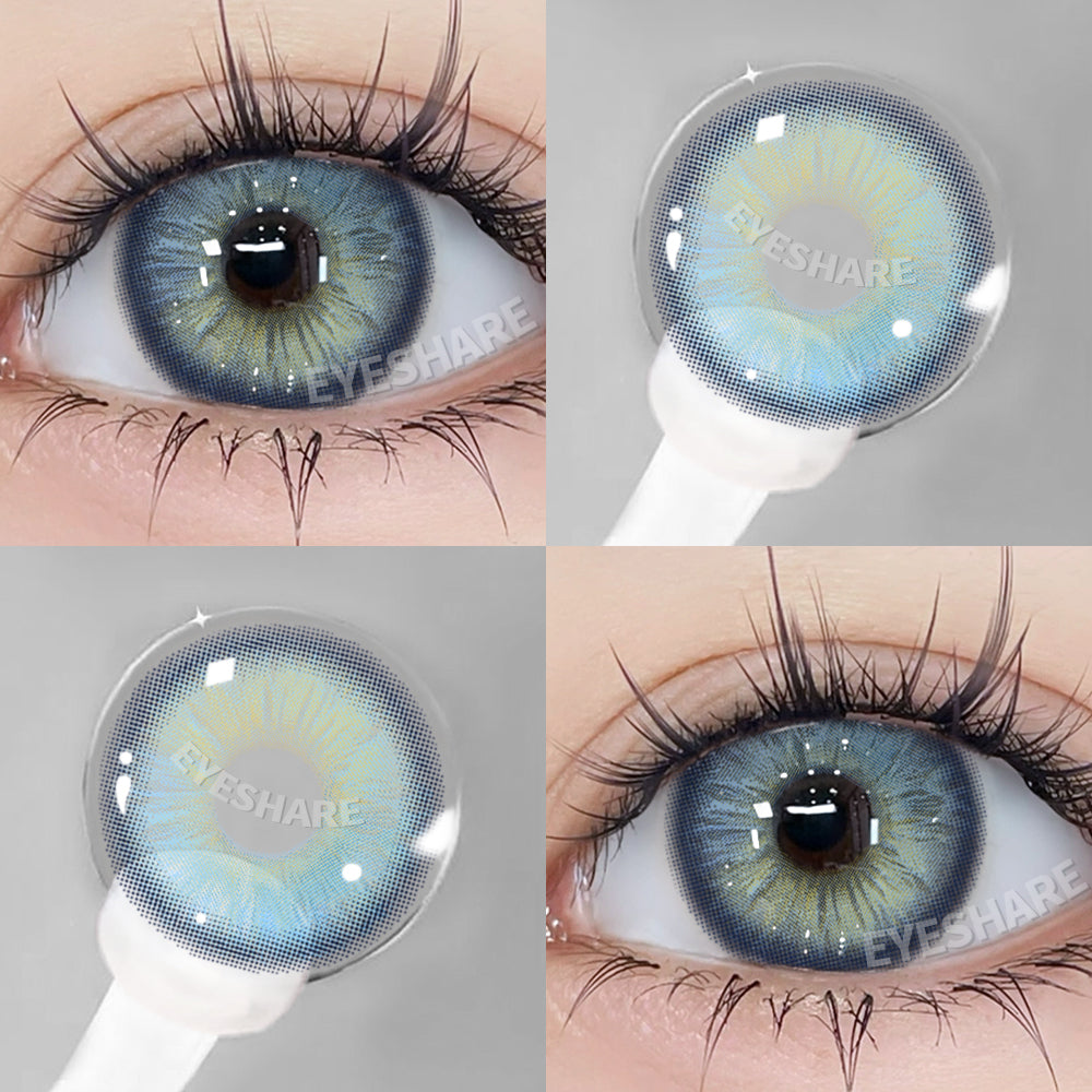 Pupilentes Nicosia Blue - EyeShare Anuales + Estuche