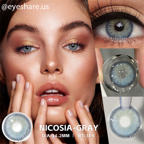Pupilentes Nicosia Gray - EyeShare Anuales + Estuche