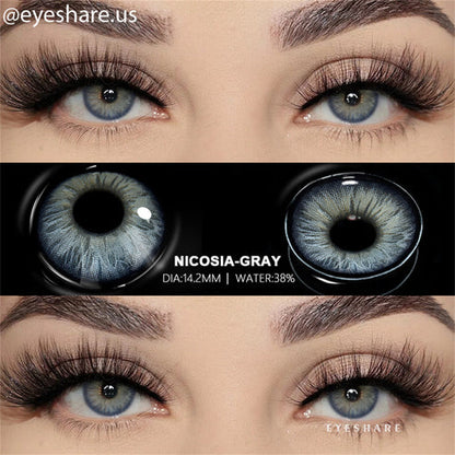 Pupilentes Nicosia Gray - EyeShare Anuales + Estuche