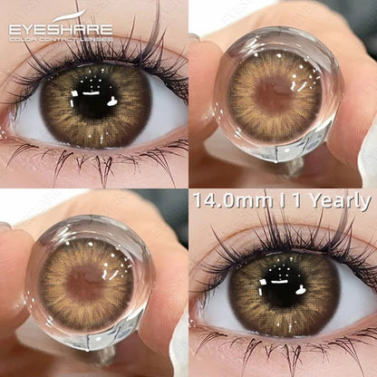 Pupilentes OMG Brown - EyeShare Anuales + Estuche
