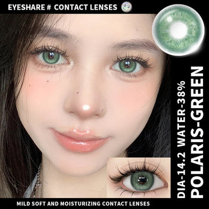 Pupilentes Polaris Green - EyeShare Anuales + Estuche