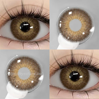 Pupilentes Riyadh Brown - EyeShare 6 meses + Estuche