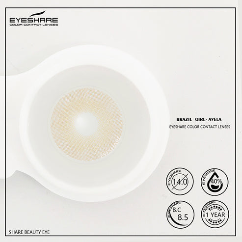 Pupilentes BrazilGirl Avela - EyeShare Anuales + Estuche