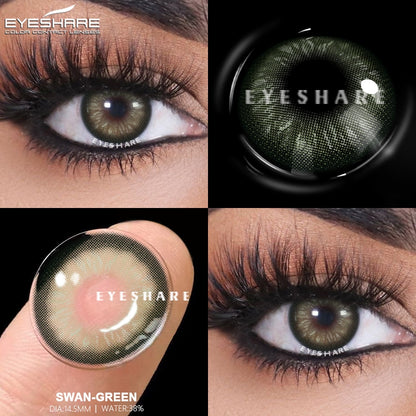 Pupilentes Swan Green - EyeShare Anuales + Estuche