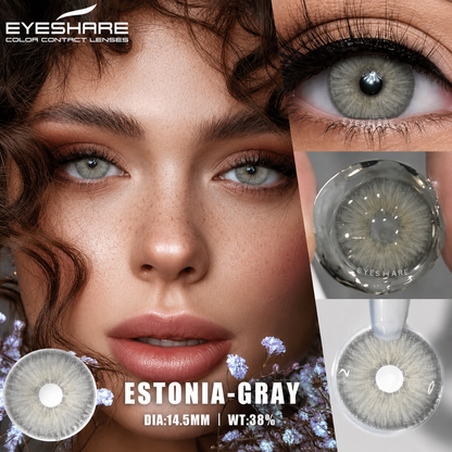 Pupilentes Estonia Gray - EyeShare Anuales + Estuche
