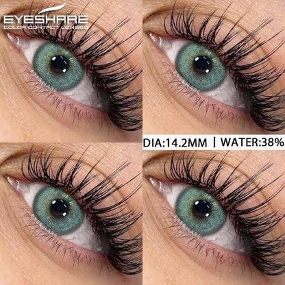 Pupilentes Barcelona Green - EyeShare Anuales + Estuche